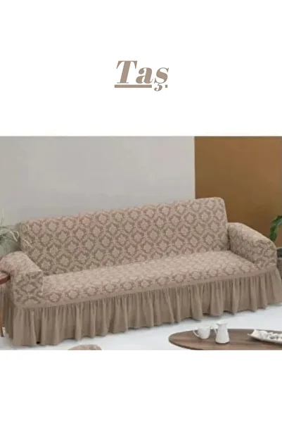 kanway Jacquard 3-Seater Seat Cover - Elastic and Flexible, Washable Sofa and Sofa Bed Cover