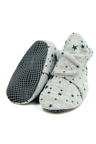 Ella Bonna Organic Cotton Baby Booties, Anti-Slip Sole, Cotton Newborn Slippers Home Nursery Shoes