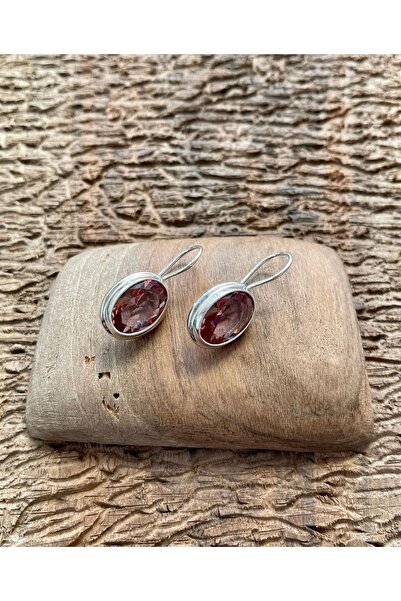 Apricity Silver Gümüş Zultanit Taşlı El Işi Küpe