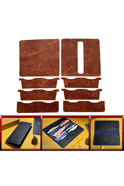 AiryFooT Kendin Yap Hazır Kesim Parça Deri Telefon Kılıflı Cüzdan Yapımı Için...