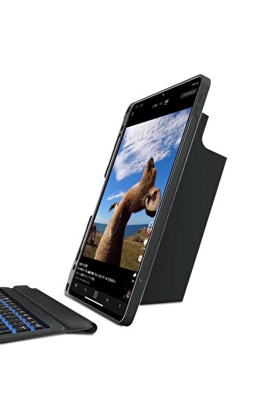 EHZ TEKNOLOJİ Apple Ipad Air 11 Inç 2024 Uyumlu M1 Klavye Mag Touchpad Klavyeli Standlı Kılıf