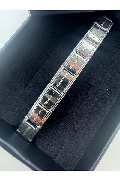 CT STONES Italian Charm with Silver Color Steel Bracelet