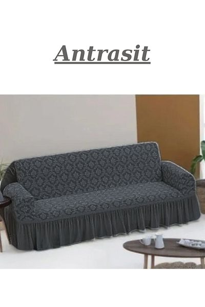 kanway Jacquard 3-Seater Seat Cover - Elastic and Flexible, Washable Sofa and Sofa Bed Cover