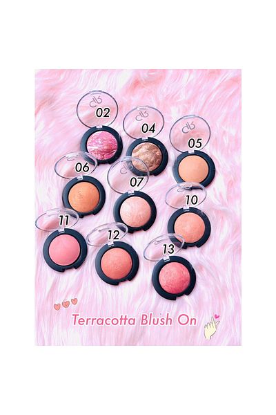 Golden Rose أحمر الخدود المخبوز GR Terracotta رقم 12