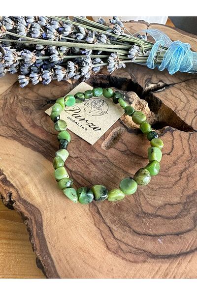 parze doğaltaş Amorphous Cut Jade Bracelet