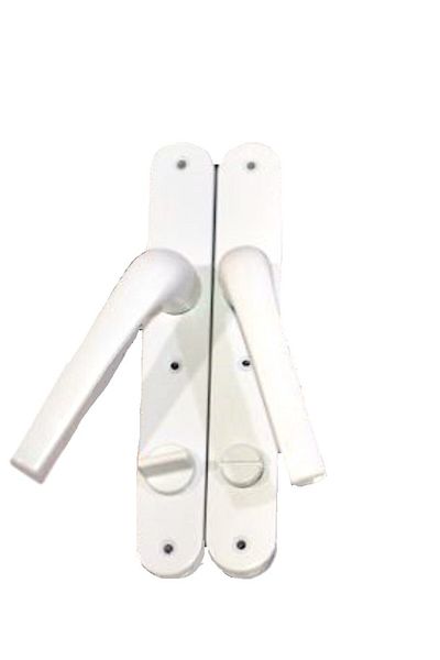 Piyasa PVC Door Handle - Lights, Kervan, WC-Bathroom Hard Plastic White (1 SET)
