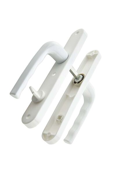 Piyasa Işıklar-kervan Pvc Kapı Kolu Wc-banyo Sert Plastik Beyaz (1TAKIM)