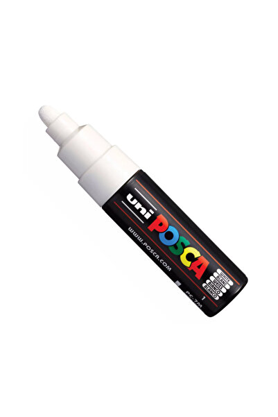 Uni Posca Marker Akrilik Boyama Kalemi Pc-7k (4.5-5.5mm) Beyaz Renk
