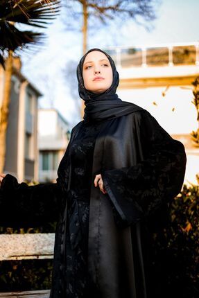 HAR KA WEAR Siyah Premium Jessica Krep pek Abaya 4 Mevsim Fiyat Yorumlar Trendyol