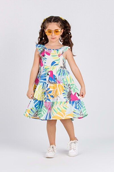 Dmb فستان فيسكوز صيفي بناتي