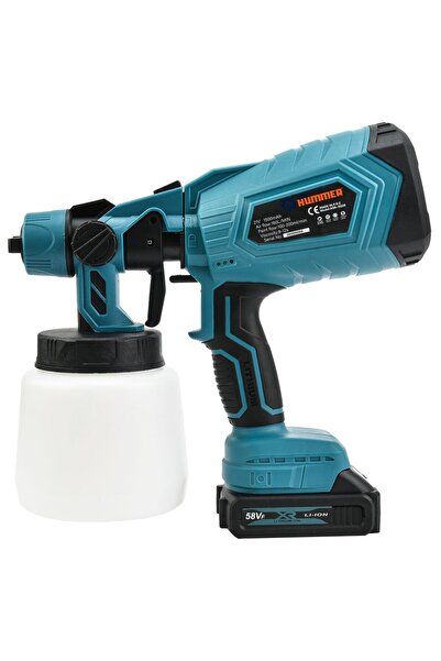 prohummer PH200 Yüksek Basınçlı Çift Akülü Sprey Boya Püskürtme Tabancası (Mavi)
