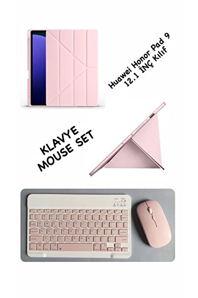 EHZ TEKNOLOJİ Huawei Honor Pad 9 “12.1 İNÇ” Uyumlu Bluetooth Klavye Mouse + S...