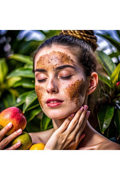 TRISTAX Mango 500ml - Ring Ring Peeling Scrub: Face & Body Brightening 3in1