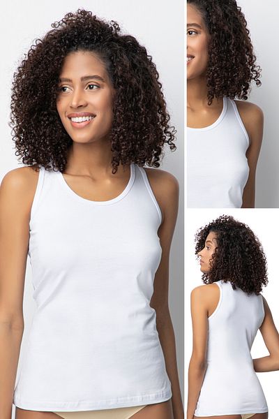 DONEX Γυναικείο εσώρουχο 3 τεμαχίων Basic Cotton - Φαρδύ λουράκι 3361