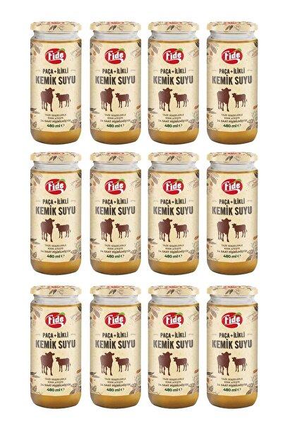 FİDE Fide Paça Ilikli Kemik Suyu 12 X 480 ml