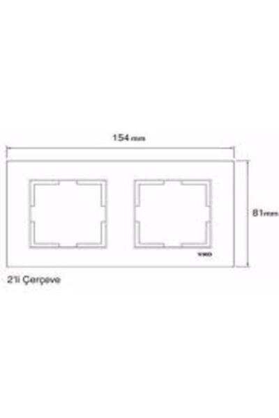 VİKO Viko Karre İkili Çerçeve - Beyaz 90960201