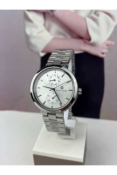 DAVID GUNER Women's Wristwatch - 3 ATM Waterproof Steel