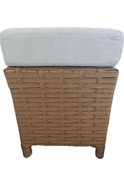 TERMOKOL Elegant Model Çok Kullanışlı Rattan Kahverengi Puf