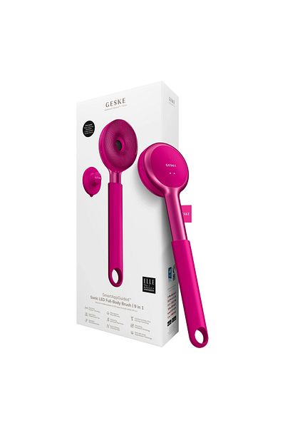Geske Sonic LED Full-Body Brush | 9 in 1 Magenta