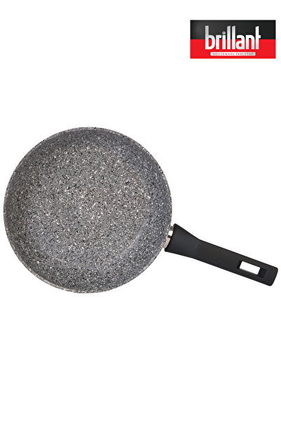 Brillant 28 cm Gray Luxury Granite Pan - Fireproof and Nonstick