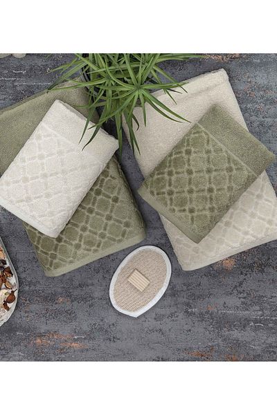 Lorateks Essos 6 Piece Velvet Σετ Πετσέτες Μπάνιου - Λίστα Προίκας, Πετσέτες Χεριών Προσώπου