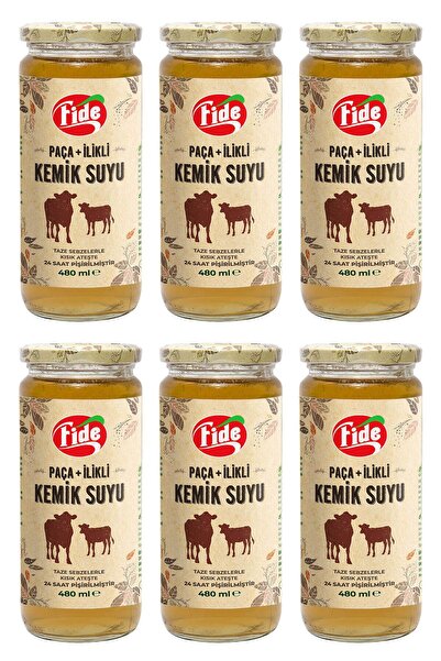 FİDE Fide Paça Ilikli Kemik Suyu 6 X 480 ml