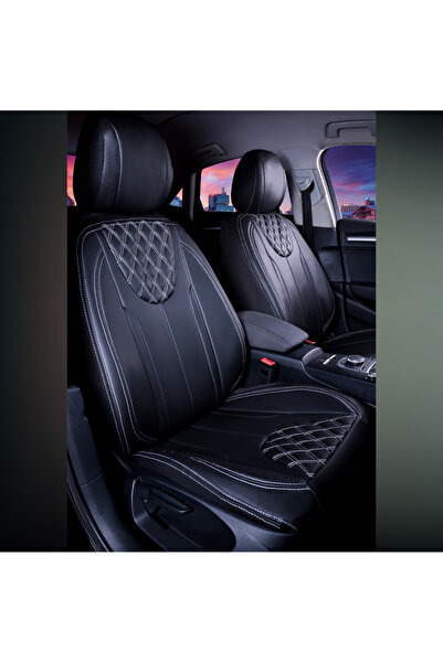 deniztuning مجموعة غطاء مقعد السيارة الجلدية الفاخرة المتوافقة مع Fiat Egea C...