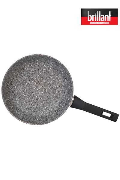 Brillant 26 cm Gray Luxury Granite Pan - Fireproof and Nonstick