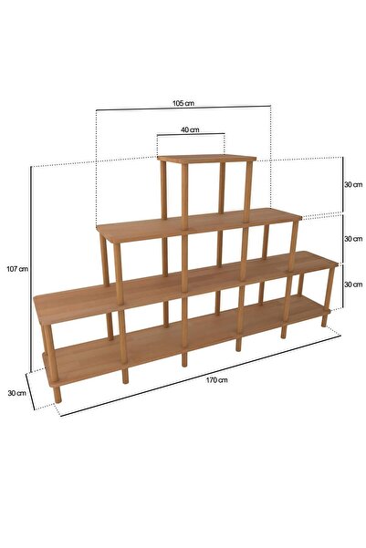 woodizy Doğal Masif Ahşap Açelya Podyum