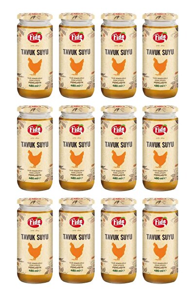 FİDE Fide Tavuk Suyu 12 X 480 Ml