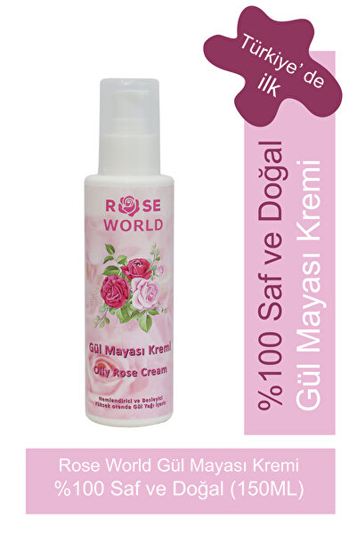 Roseworld Gül Mayası Nemlendirici El Ve Vücut Kremi %100 Doğal Ve Bitkisel 150ml