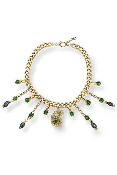 Bayemeyc Royal Altın Kaplama Choker Kolye