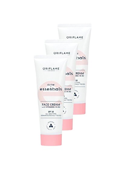 Oriflame Glow Essentials E & B3 Vitaminli Yüz Kremi 3'lü Set