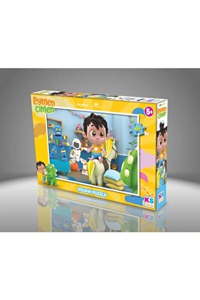 Ks Games 100 Parça Eymen İle Çimen Puzzle Lisanslı Ürün