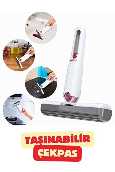 Vekorr Taşınabilir Mini Çekpas Kendinden Sıkmalı Temizlik Mop Paspas Mutfak B...