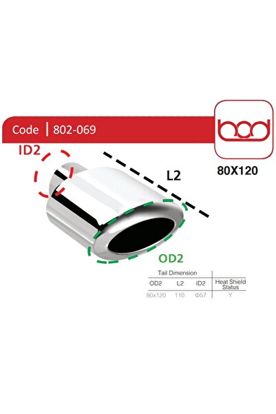 Bod Egzoz Ucu 802-069