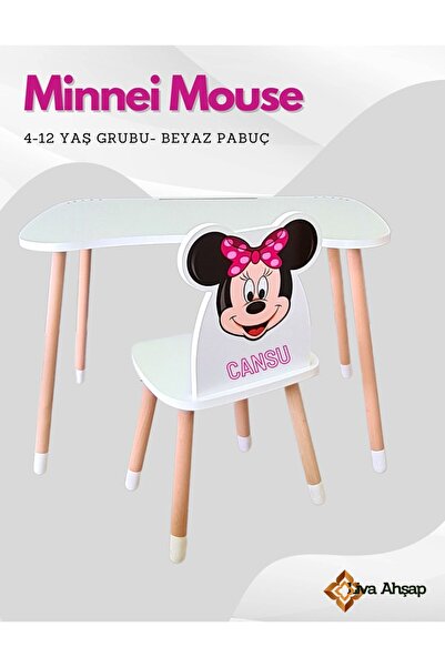 LİVA AHŞAP Çocuk Ders Çalışma Masa Ve Sandalye Takımı 4-12 Yaş