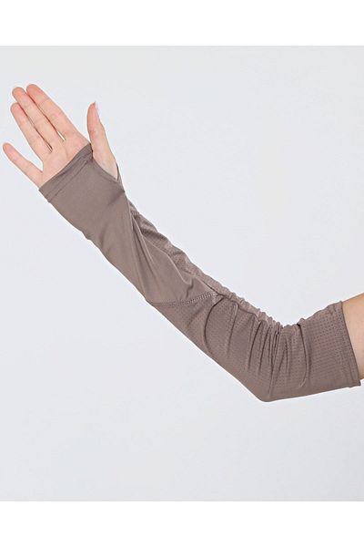 Ecardin Pro Sports Sleeve - Premium Comfortable, Sports Porous, Women's Finger Slip Hijab Sleeve - Smoke