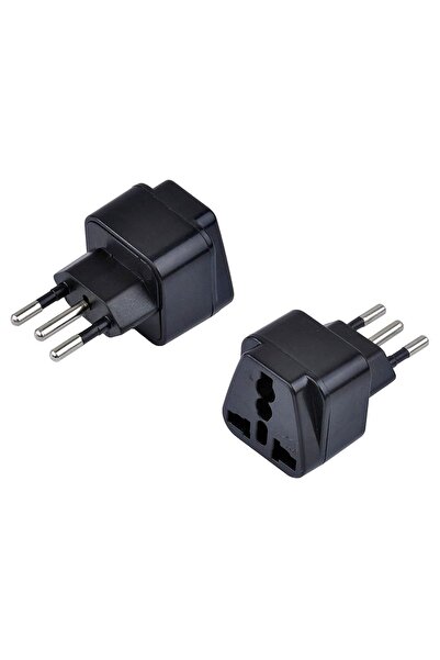 aogo Italya Priz Dönüştürücü 3 Pinli Fiş Adaptör Üniversal Italya Fiş Çevirici Type L Plug Adapter