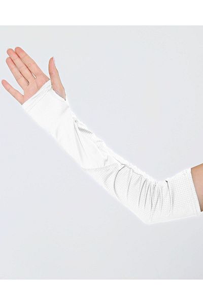 Ecardin Pro Sports Sleeve - Premium Comfortable, Porous Women's Hijab Sleeve - Finger Slip, Cream