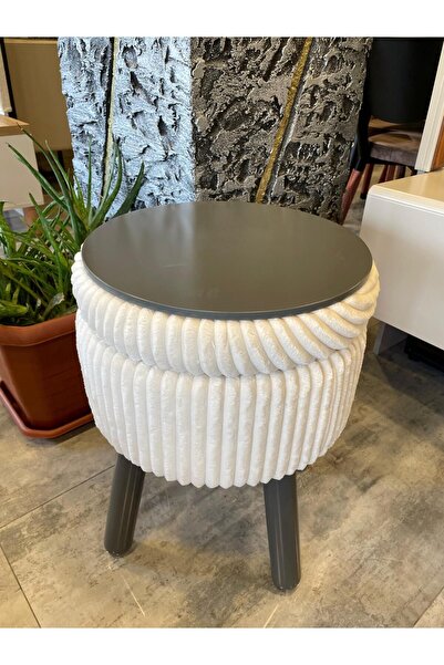 Genel Markalar venüs puf sandık sehpa bir arada ,fiskos sehpa teddy kumaş ant...