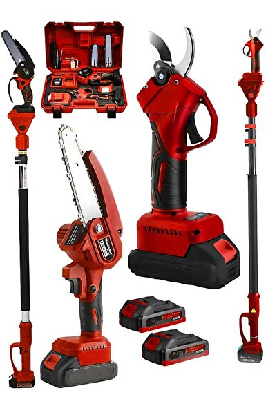 DYNAMİC MAX 988 Vf 20 Ah 10 Pilli 2 Akülü Şarjlı Ağaç Dal Kesme Budama Makası...