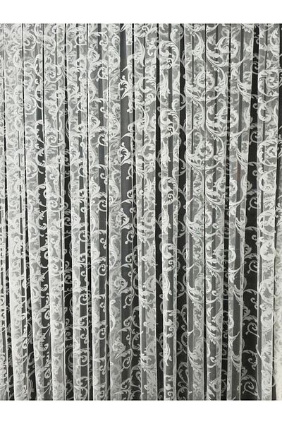 Art Perde Ivy Tulle Curtain Tight Pleat (1/3) White Tulle Curtain Suitable for All Rooms