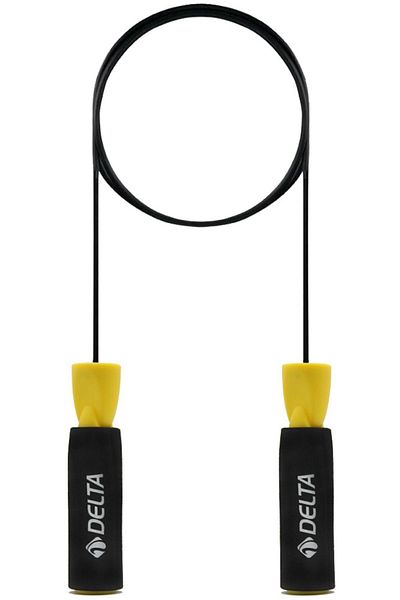 Delta Deluxe Ball Bearing Adjustable Jump Rope with Sponge Handles