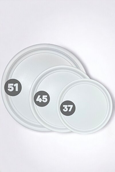 hemlife 3 Pieces (51, 45, 37 CM) Handleless Metal Tray Tea Tray Presentation Tray Set