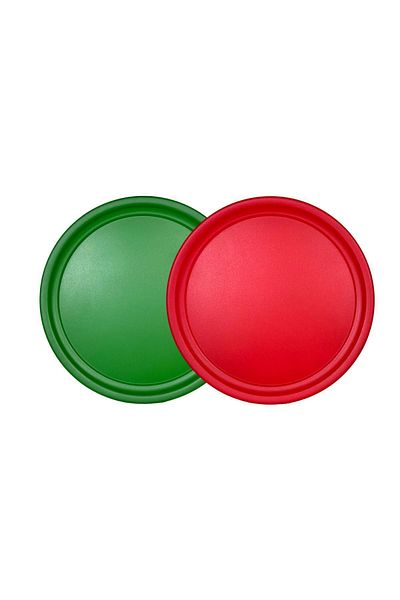hemlife 2 Pieces (37, 37 CM) Handleless Metal Tray Tea Tray Presentation Tray Set
