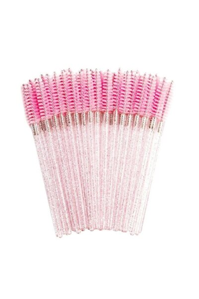 Fontenay 50 قطعة من فرشاة مشط رموش الحواجب باللون الوردي اللامع