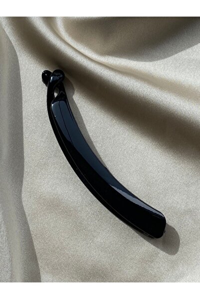 TwinsSis Store مشبك موز زنبركي أسود لامع