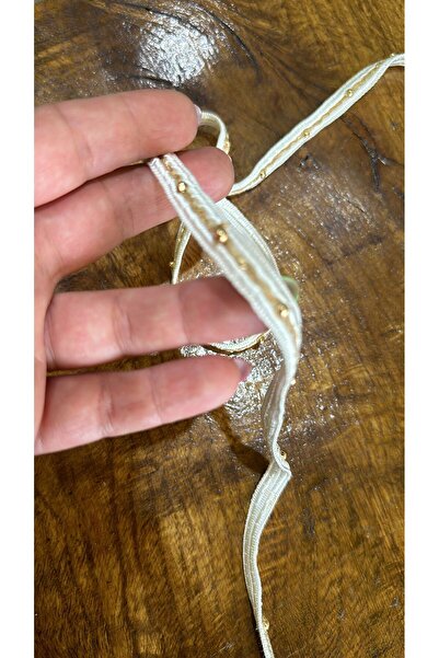 Gönülden Tasarım SARI ZİNCİRLİ ŞERİT DİKİŞ GİYİM AKSESUARI 1X105 CM