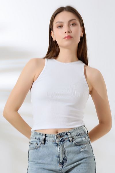 Endies Rambo Swimmer Athlete 21172 - Camisole Fabric, White
